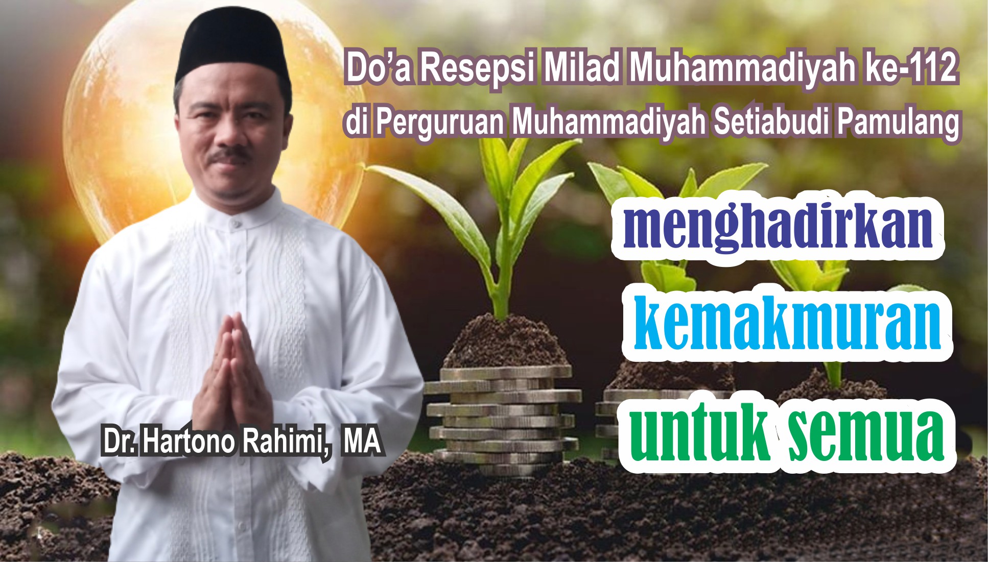 Doa Milad Muhammadiyah ke-112 tahun 2024 